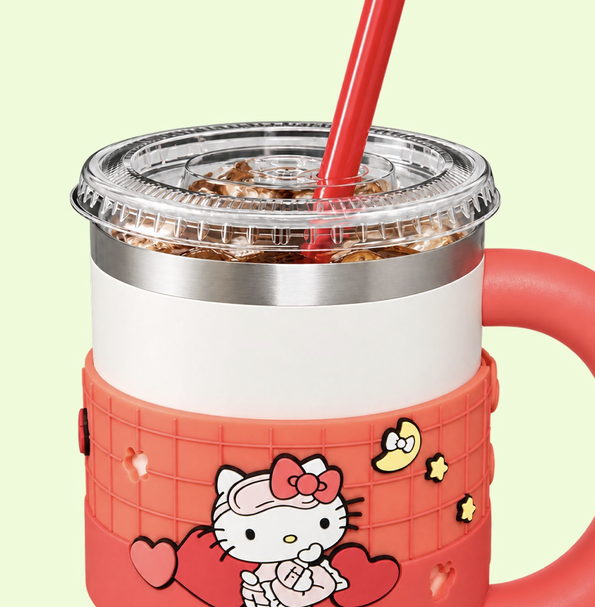 韓國 LEGODT X Hello Kitty 手提 不銹鋼 保冷 保溫杯 700ml｜Loop Tumbler Handy
