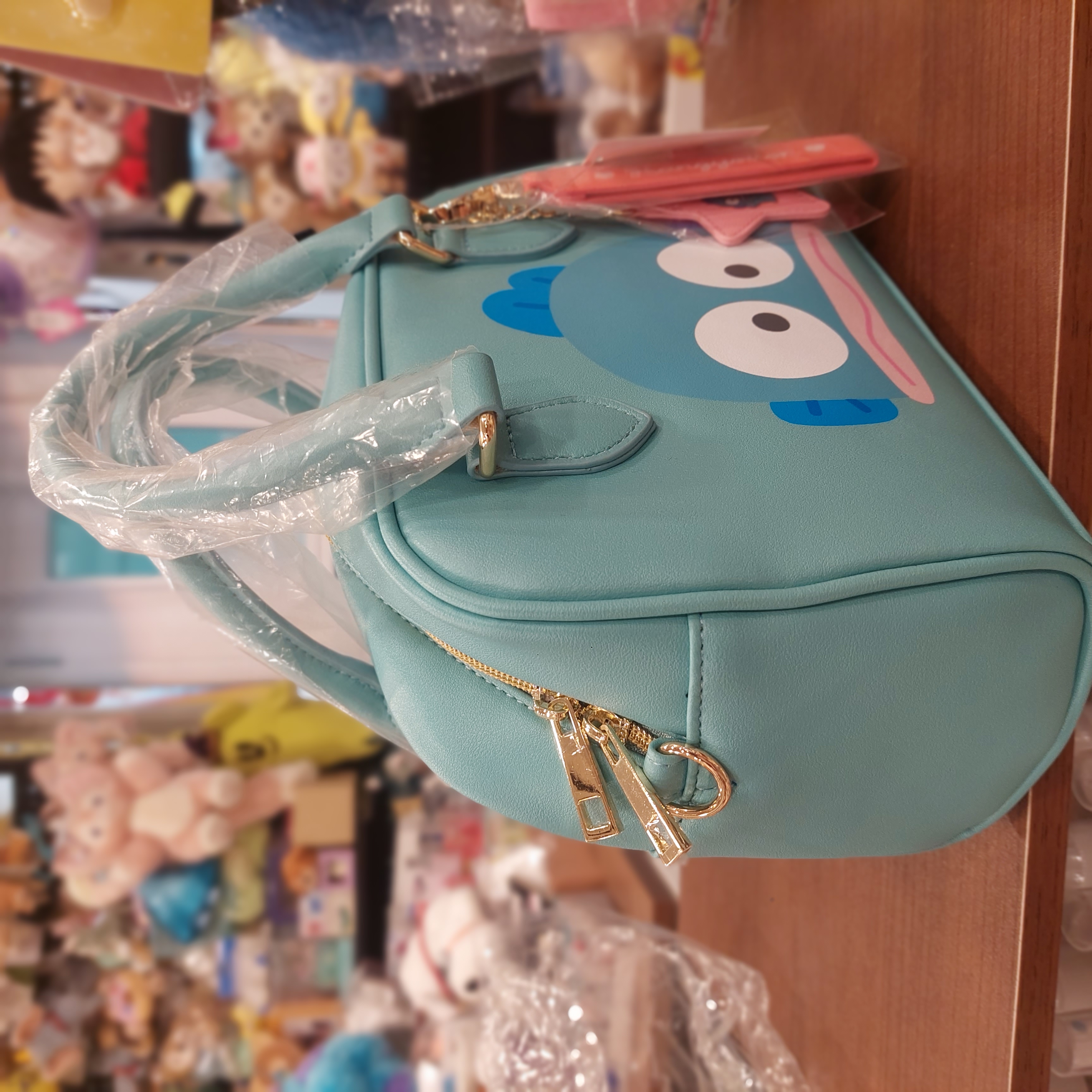 原裝日本 Sanrio Hangyodon 水怪 醜魚 兩用手袋 Handbag