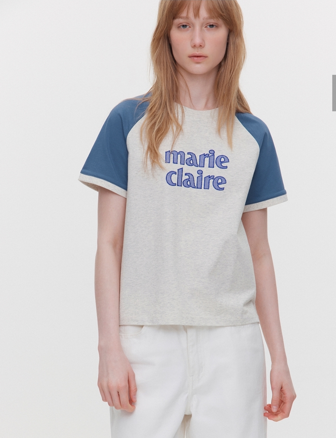 Red Velvet Seulgi 著用款｜Marie Claire 拼色牛角Tee