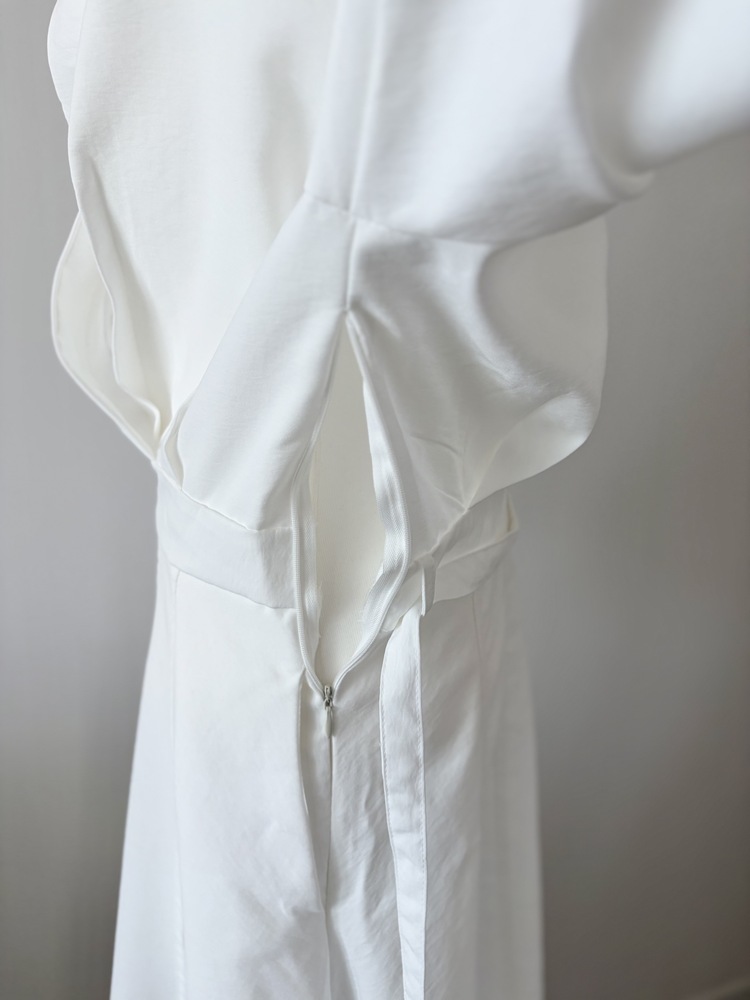The Madeleine Belted Dress (White)