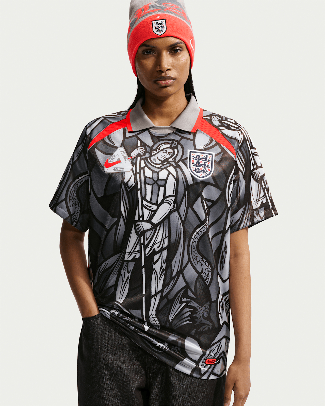 Nike England 英格蘭 x Palace 限量版復古圖騰球衣 IM3198