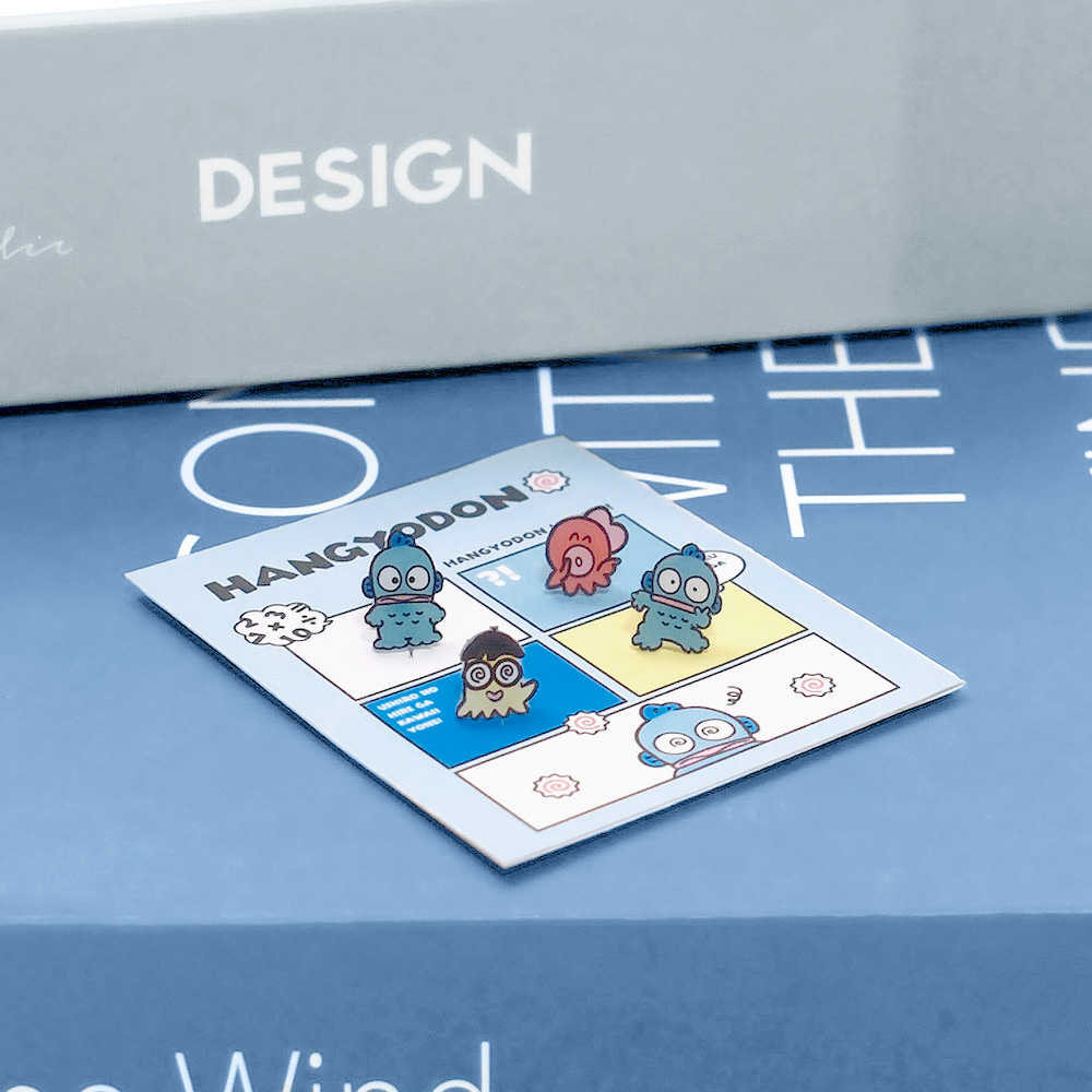 📦訂購 台灣限定 三麗鷗SanrioＸSTORY 故事銀飾 Hangyodon 星球系列 水怪 耳環