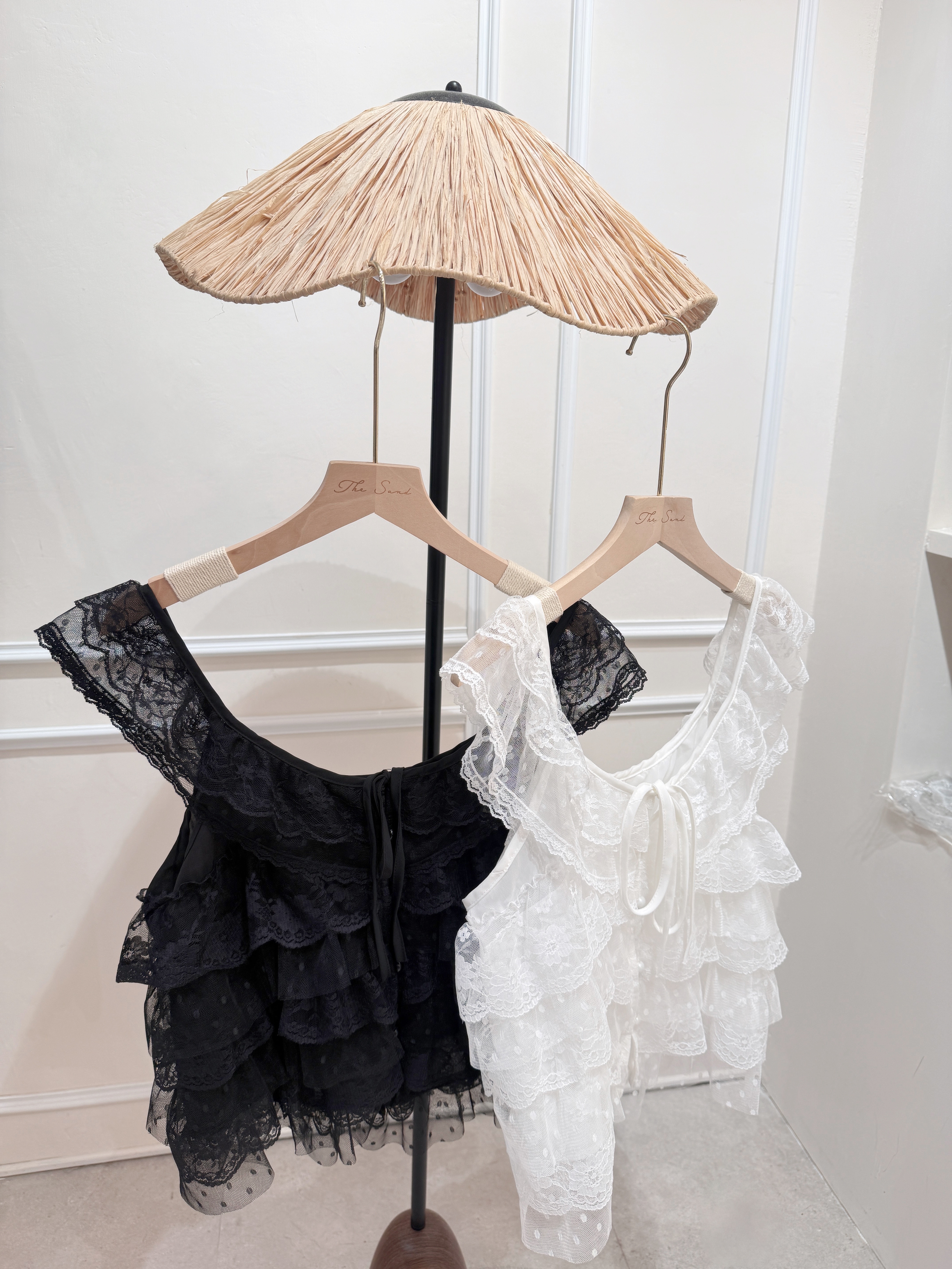 Boho Chic Lace Ruffle Top