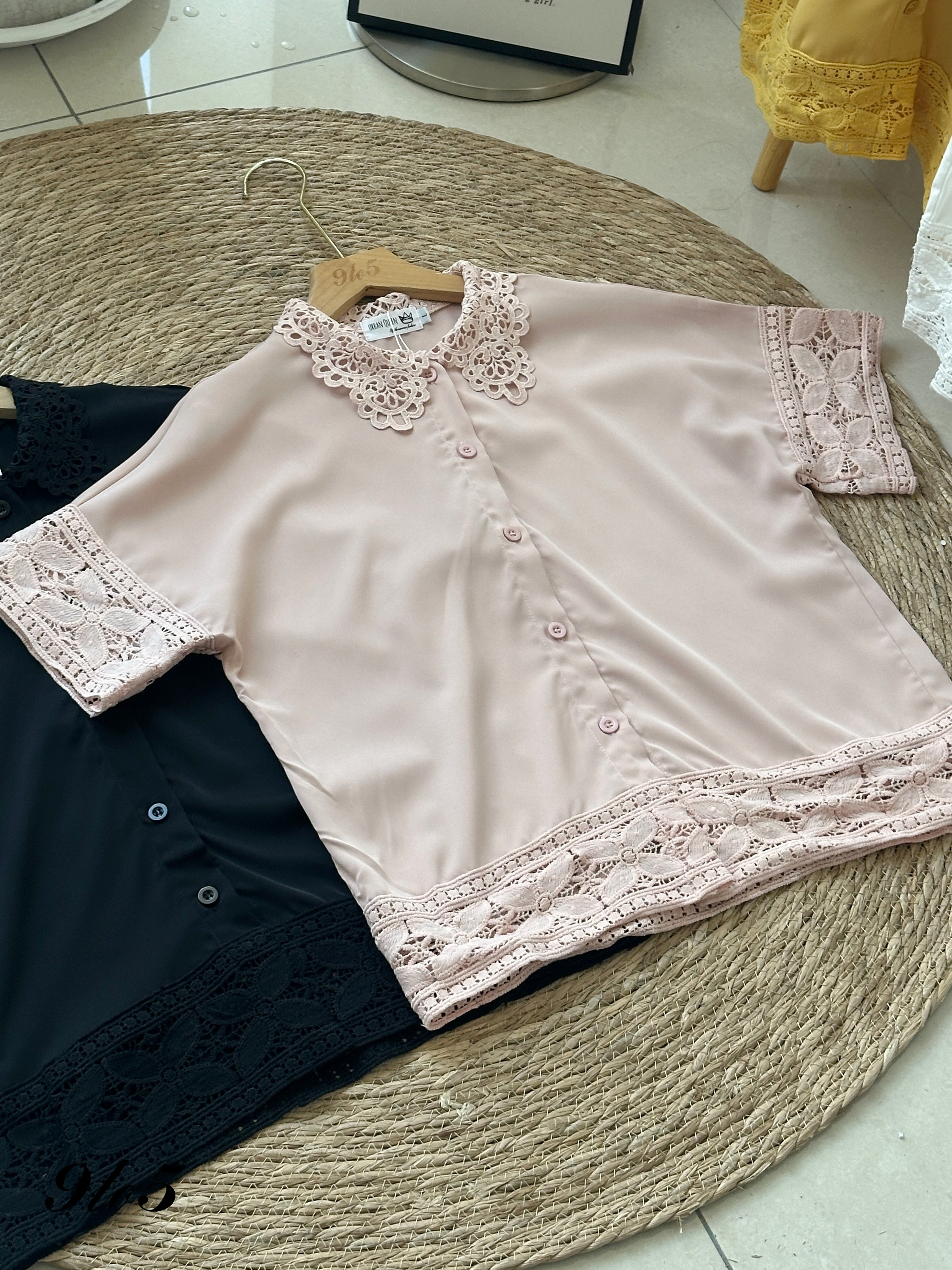 T4170 Lace Detailed Shirt - 4 Colors 