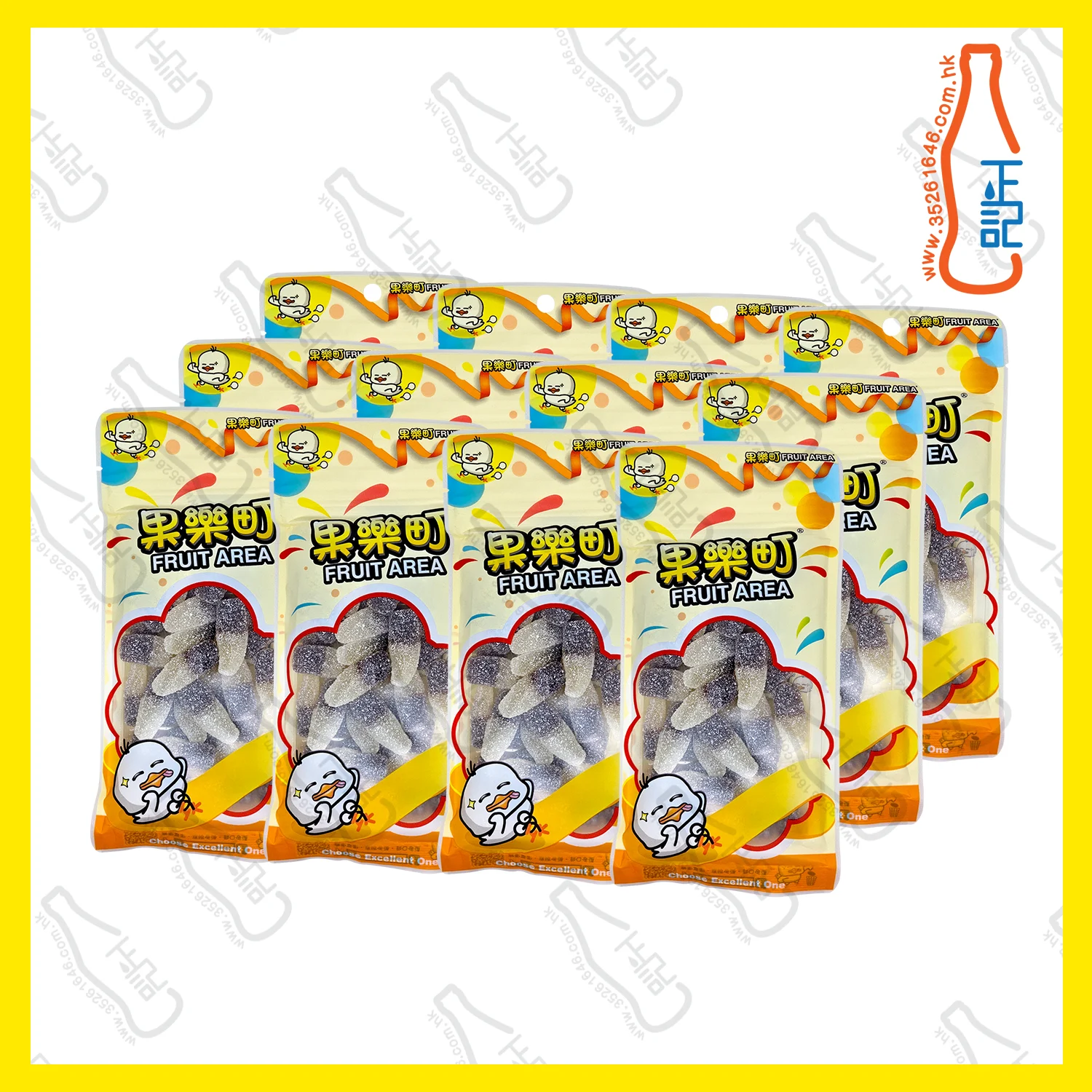 ==FT2552 果樂町 酸砂可樂樽橡皮糖 85g x 【12包】 /袋