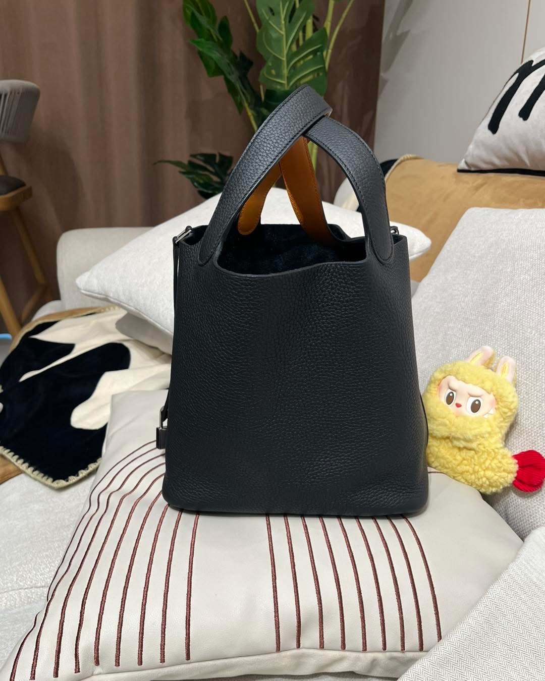 Hermes picotin 22, Stamp A 黑色銀扣 100%Authentic,Unused ✅key lock ✅dust bag ✅box