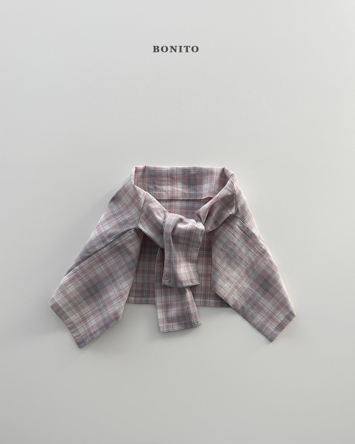 Bonito | Chec Shawl (Pink/Grey free size )