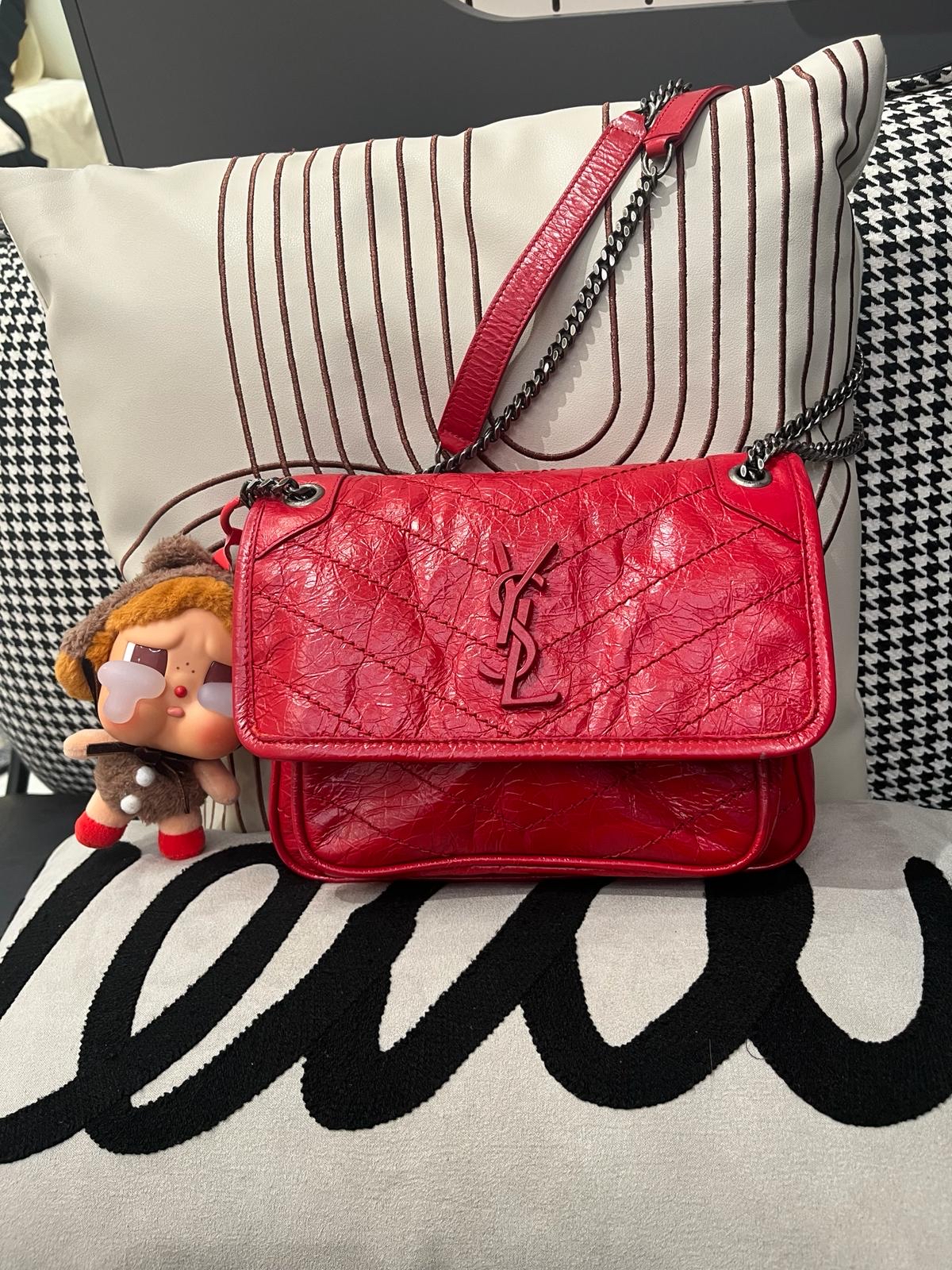 YSL Niki Baby Calfskin 100%uthentic, 98%New ✅Dust bag