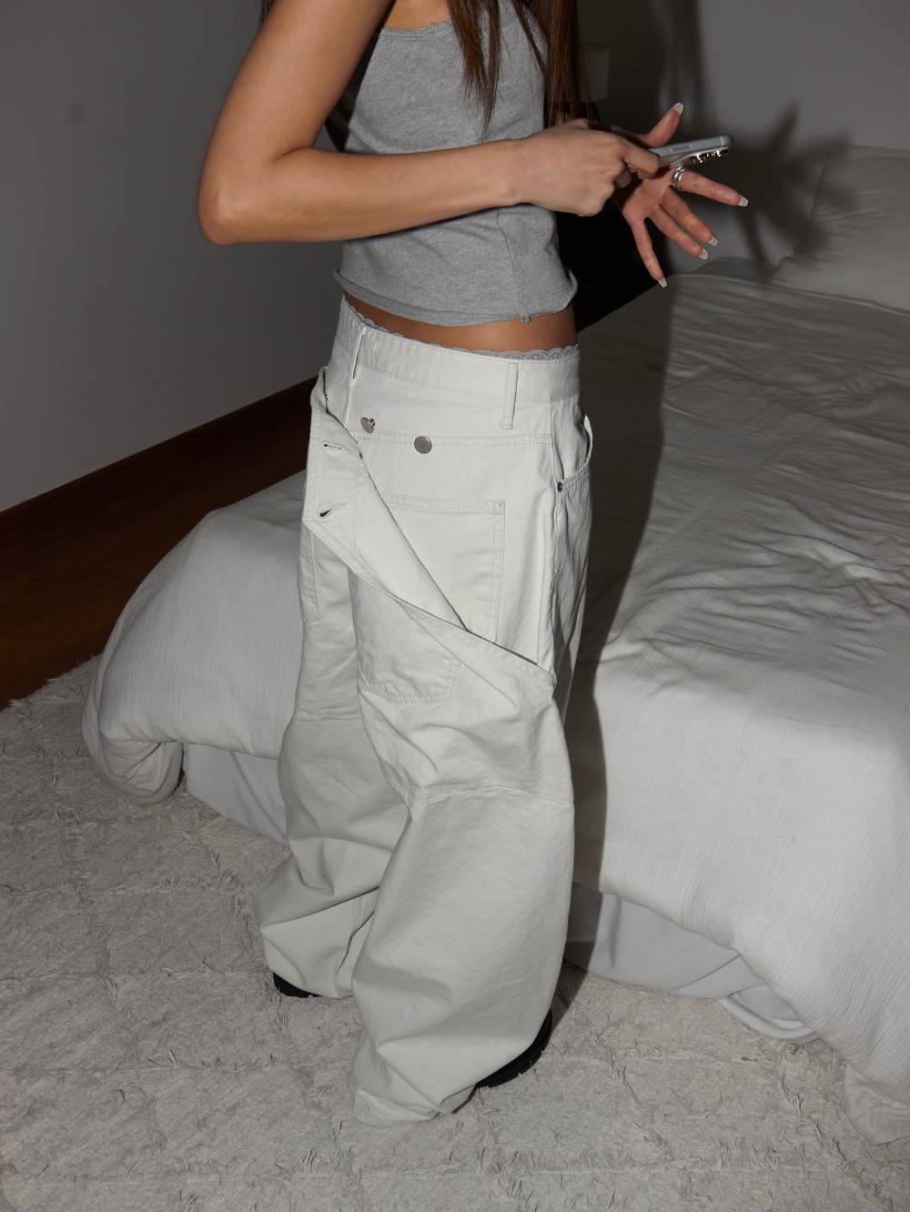 Convertible Wide-Leg Pants