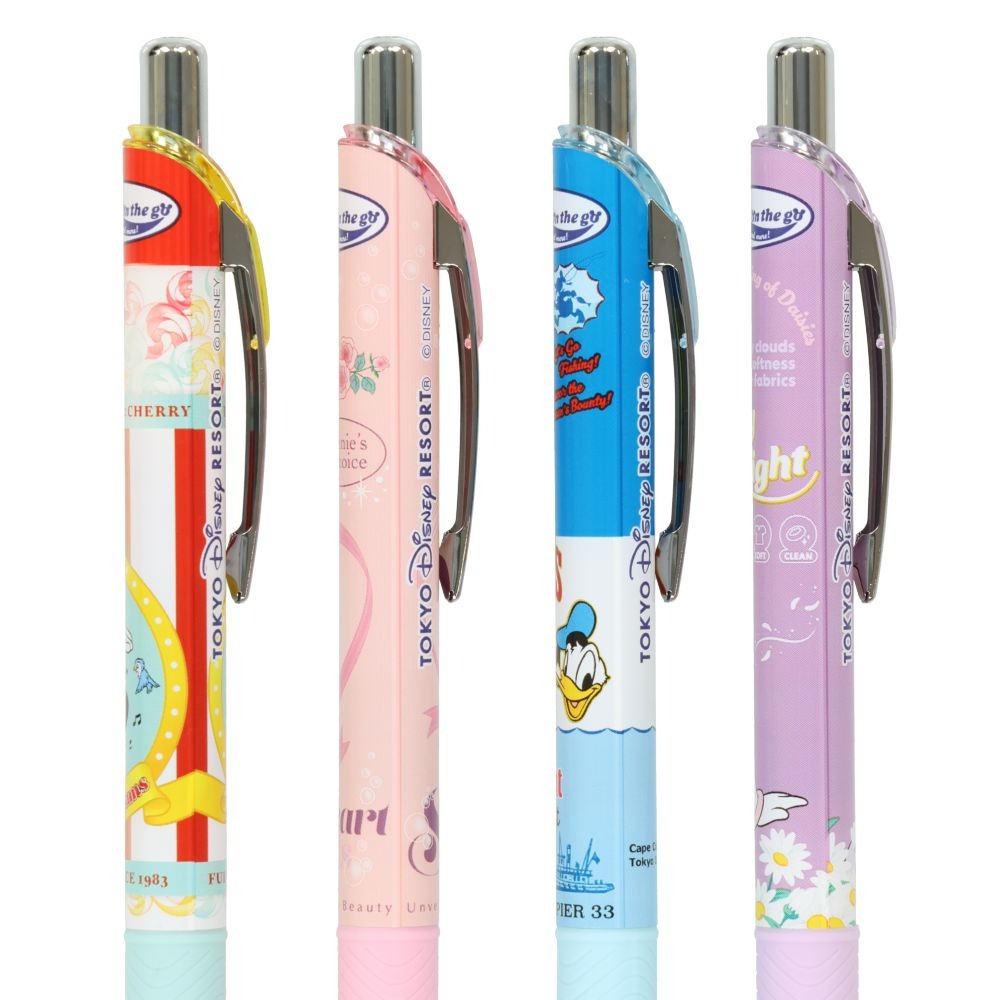 現貨｜【日本 Disney Store 限定】一套四枝 Mickey & Friends 米奇與朋友 日本製 Pentel EnerGel 0.5mm 啫喱筆 074545