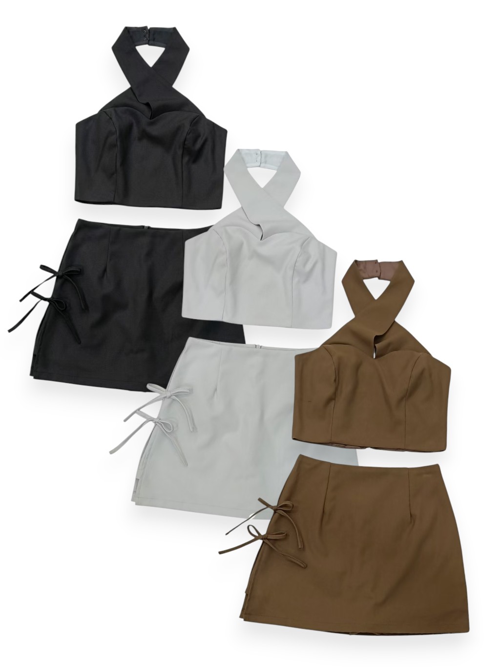 Halter Top Skirt Set M243