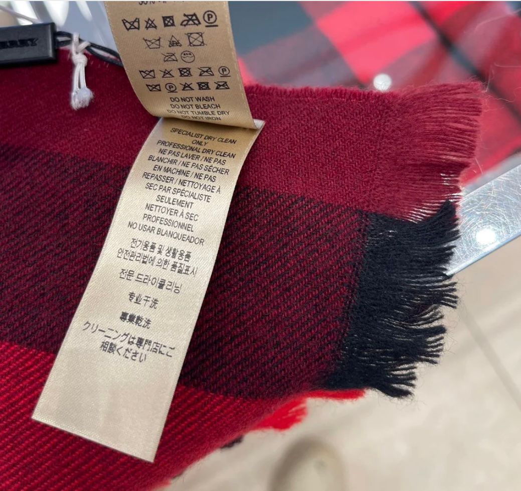 現貨 Burberry classic red scarf 經典紅格紋圍巾