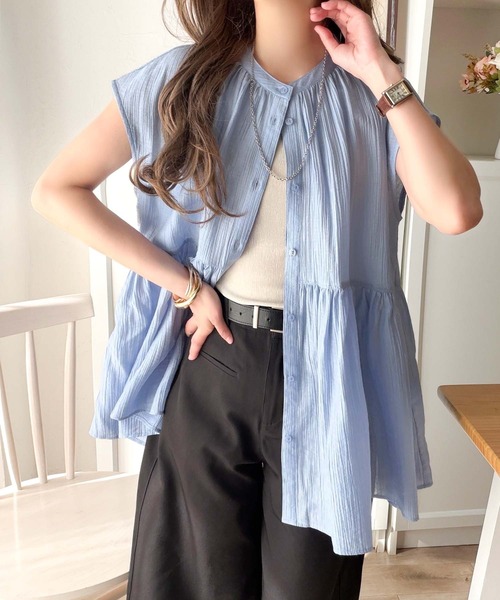 薄紗短袖襯衫【JT038】