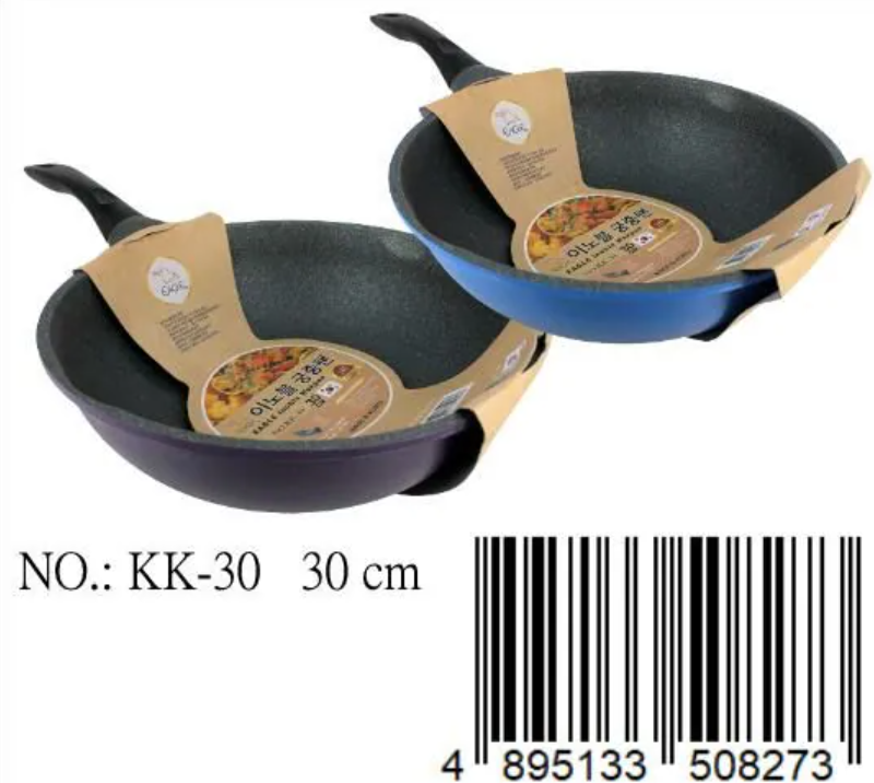 KK30鷹牌不黏深炒鑊(韓國製)