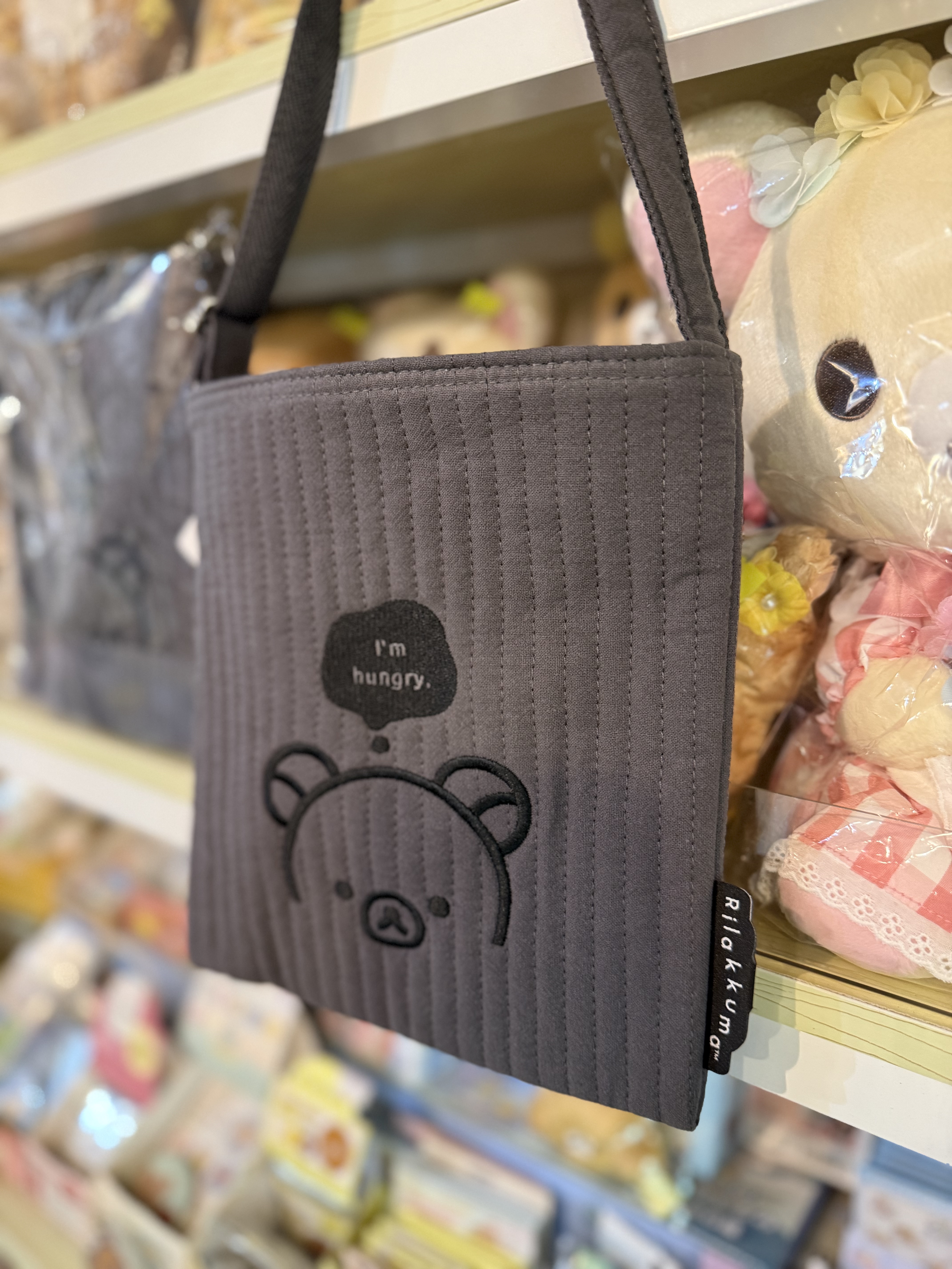 《現貨》全新Rilakkuma黑白造型斜孭袋