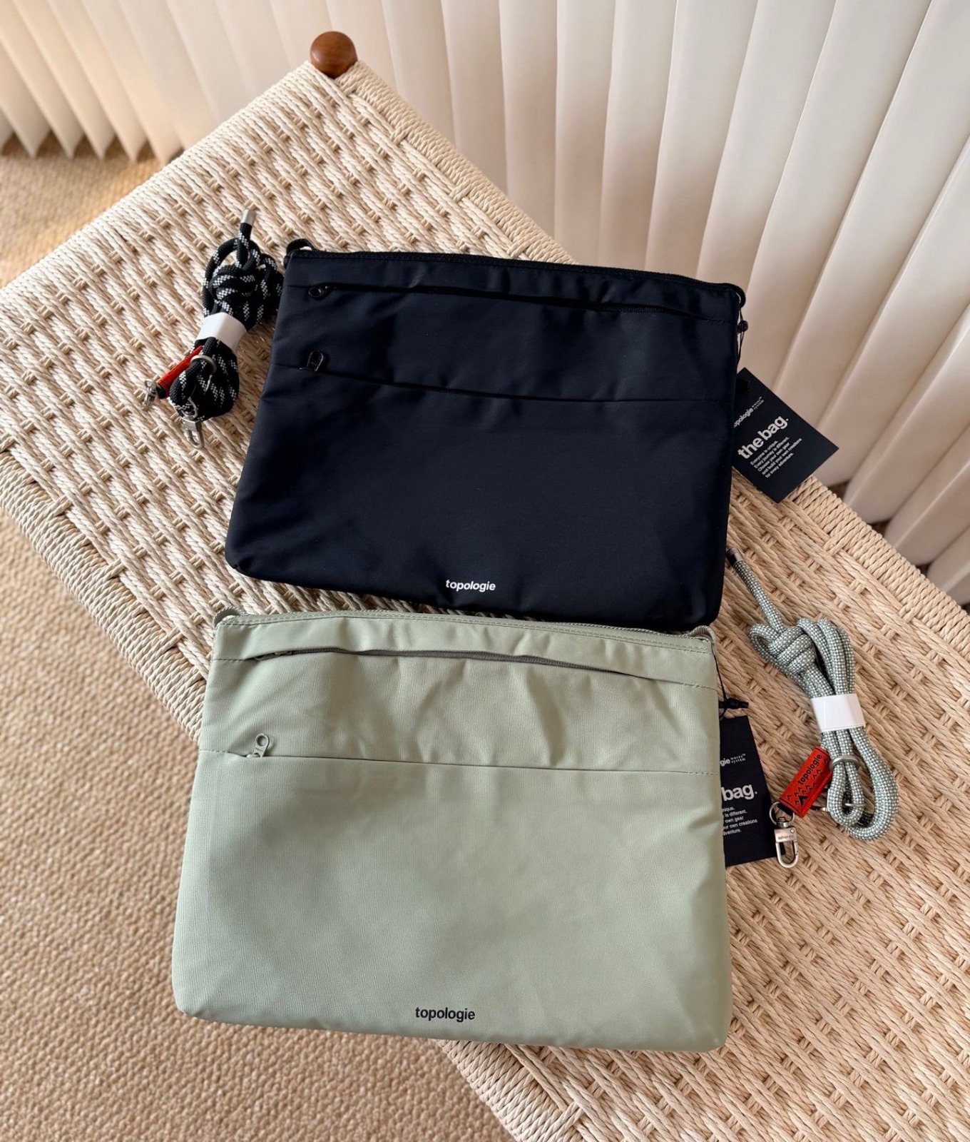 限時包郵。TOP~4款功能袋 耐磨尼龍布料+復古編織繩肩帶