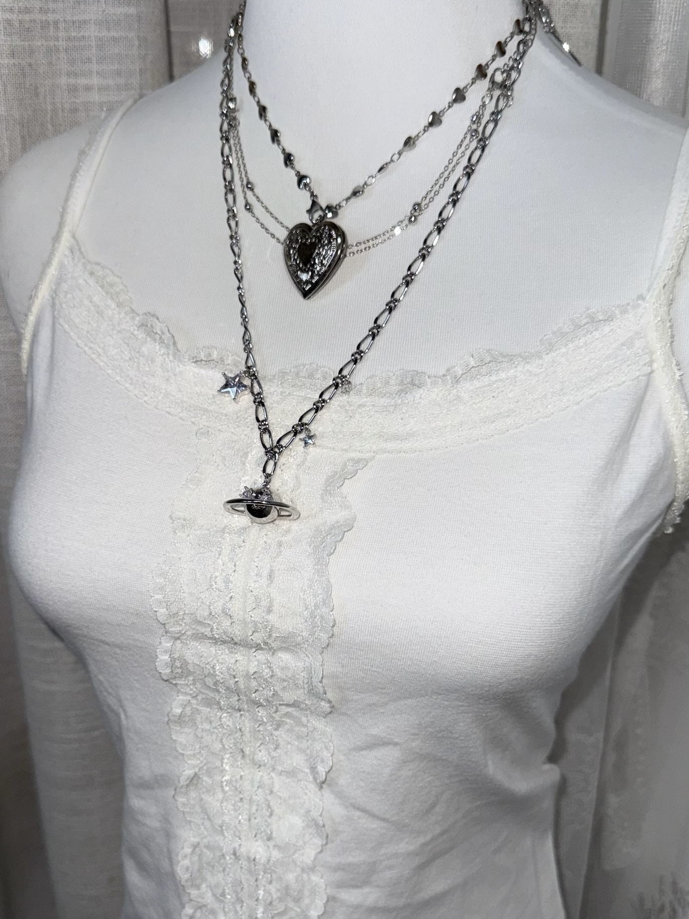 Balletcore French Style Lace-Front Ribbed Camisole