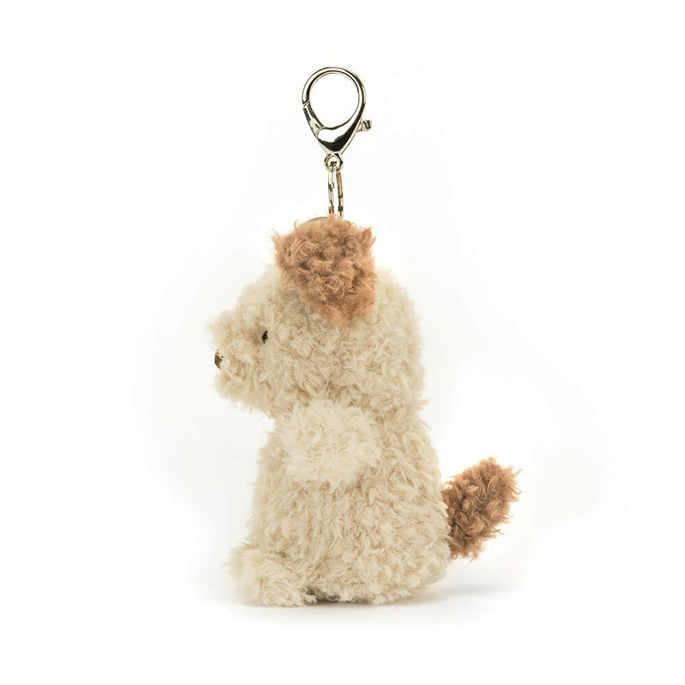 JELLYCAT Little Pup Bag Charm 小啡狗鎖匙扣掛件