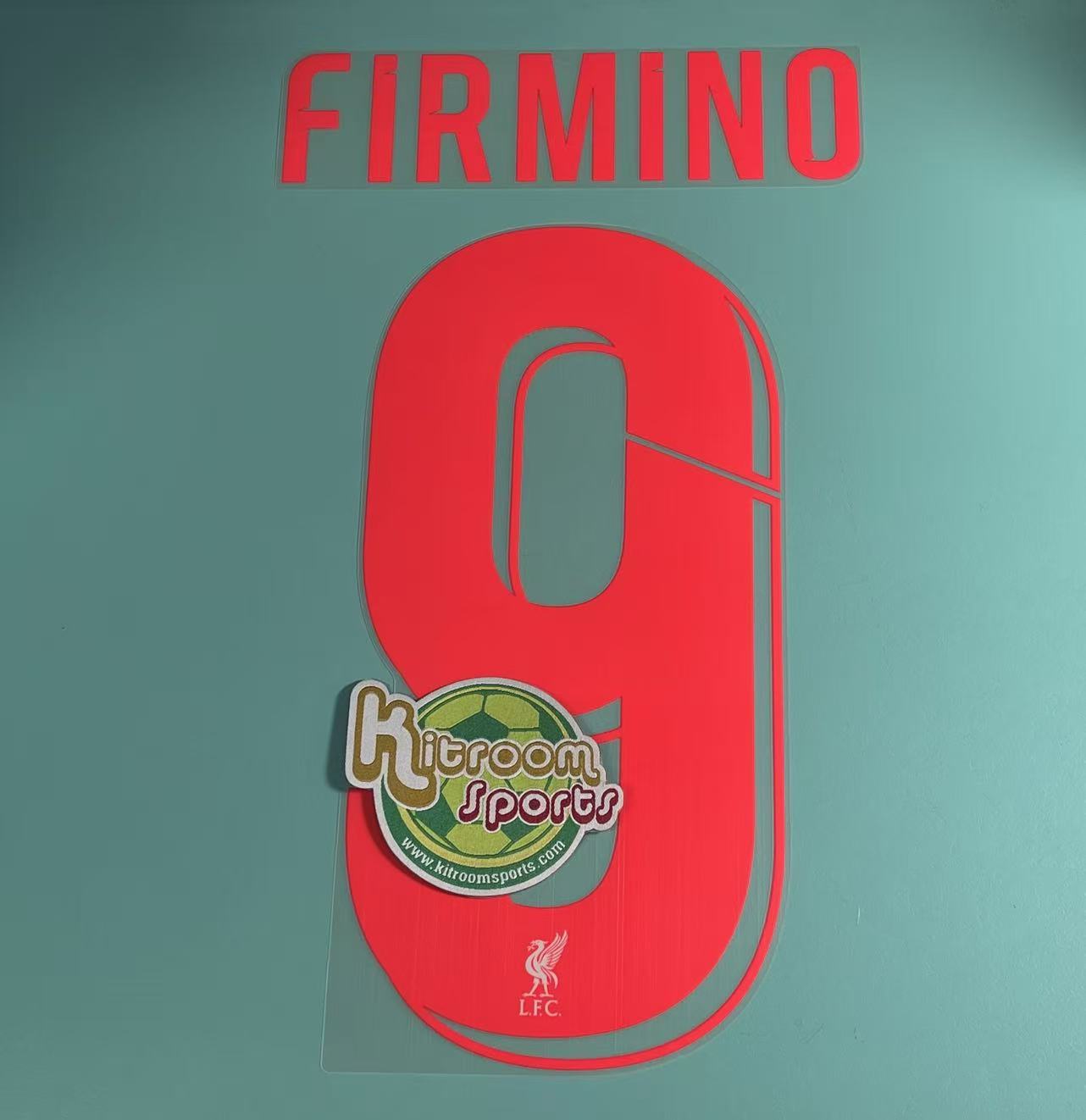 2021-22 Liverpool 3RD UCL Nameset #9 FIRMINO