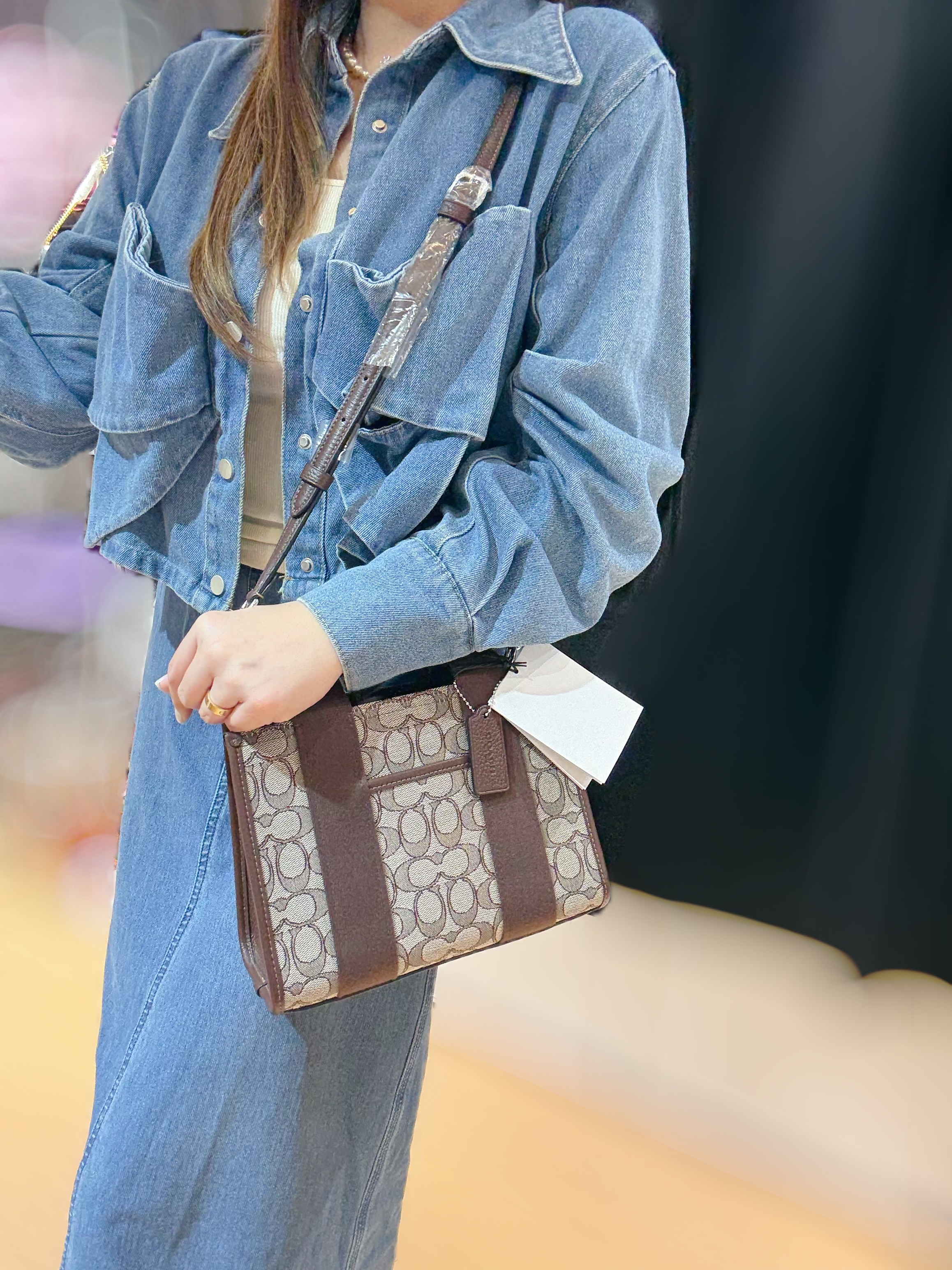 Coach Smith tote canvas/brown/m