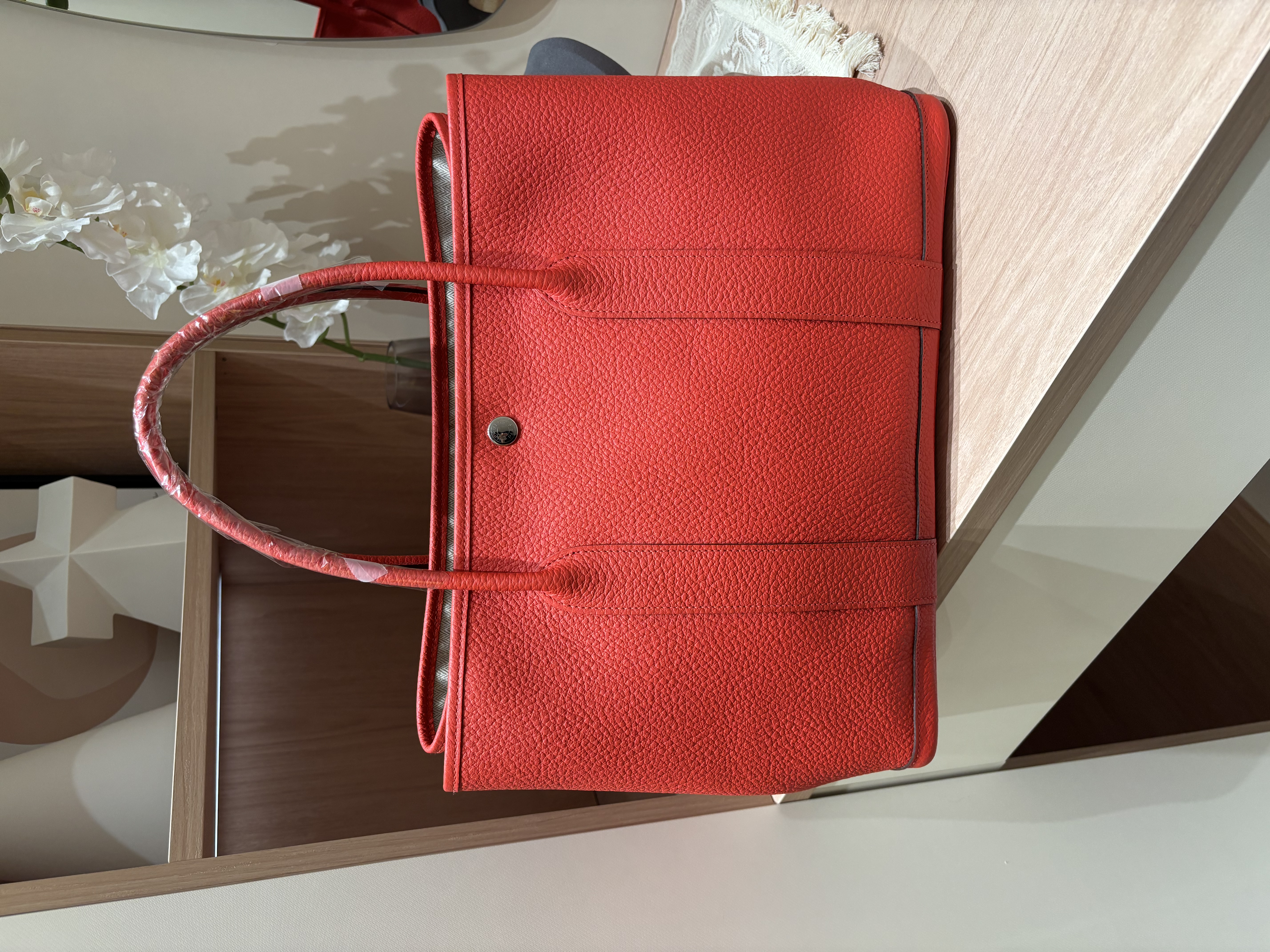 Hermes garden party 36,T5 蜜桃粉100%Authentic,Unused ✅dust bag ✅BOX 