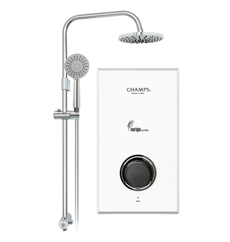 CHAMP Auriga Ultra Instant Water Heater With Rain Shower Set