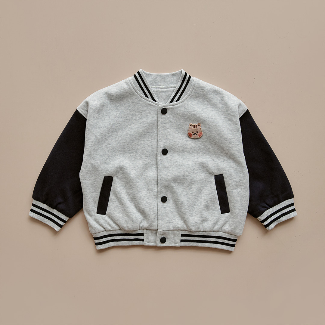 DOTTODOT 奶萌學院風系列-拼色棒球服外套