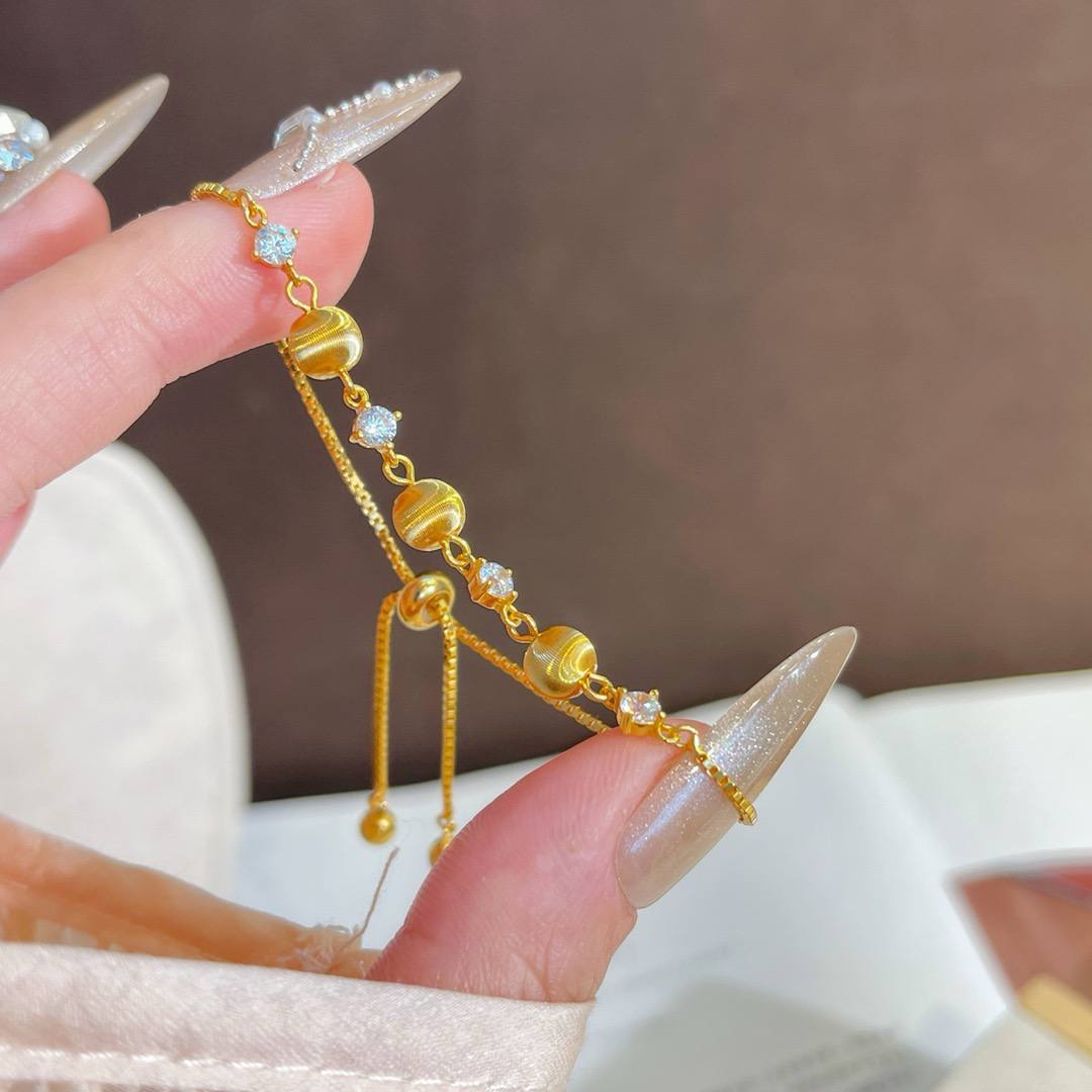 🆕轻奢圆珠镶钻手链 🇨🇳