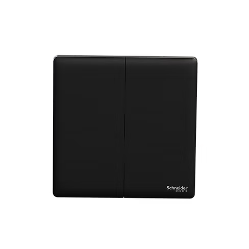 施耐德 Unica X 曜石黑 2位單控 開關掣