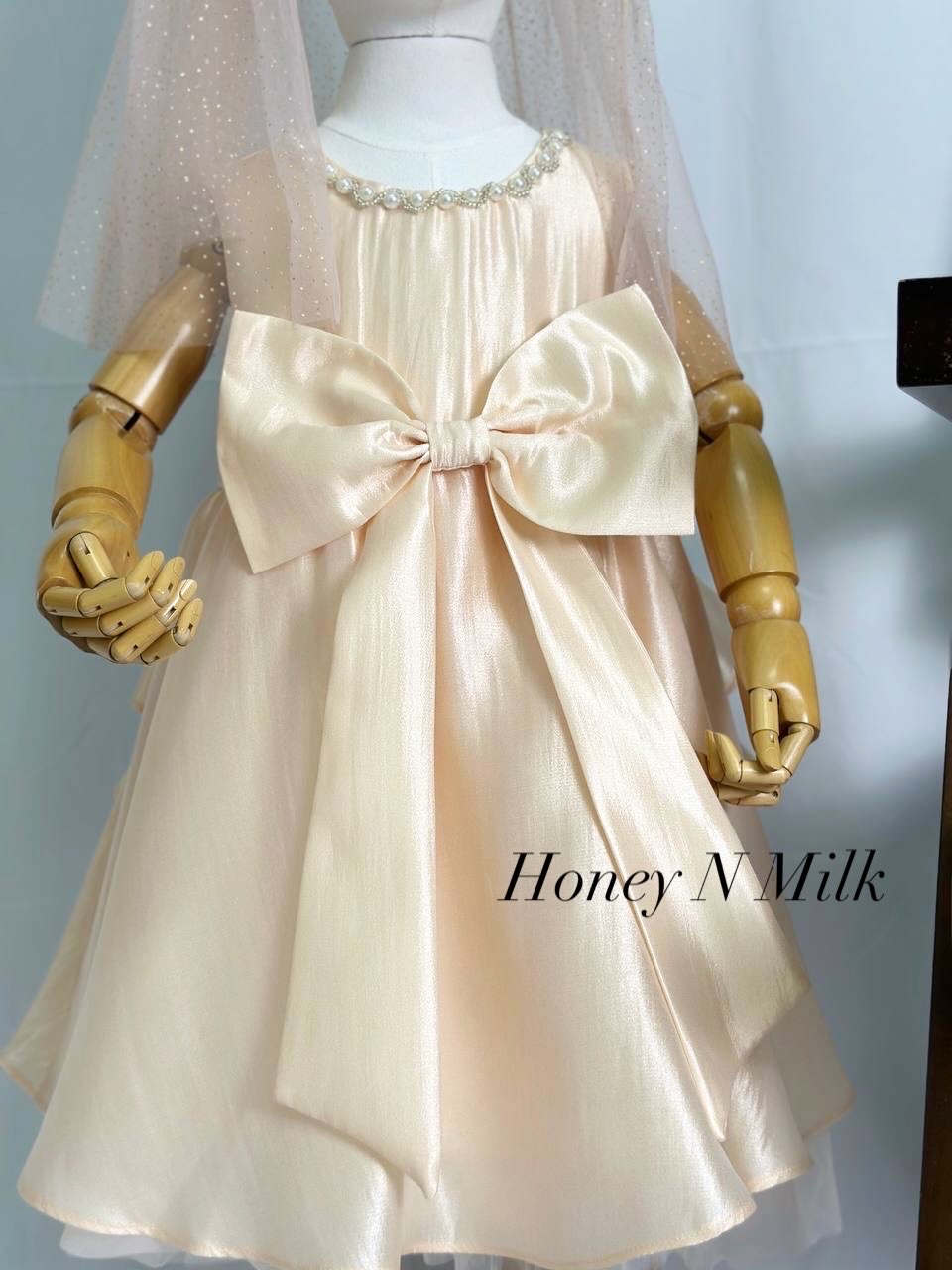 Adriana Pearl Flesh Gown 