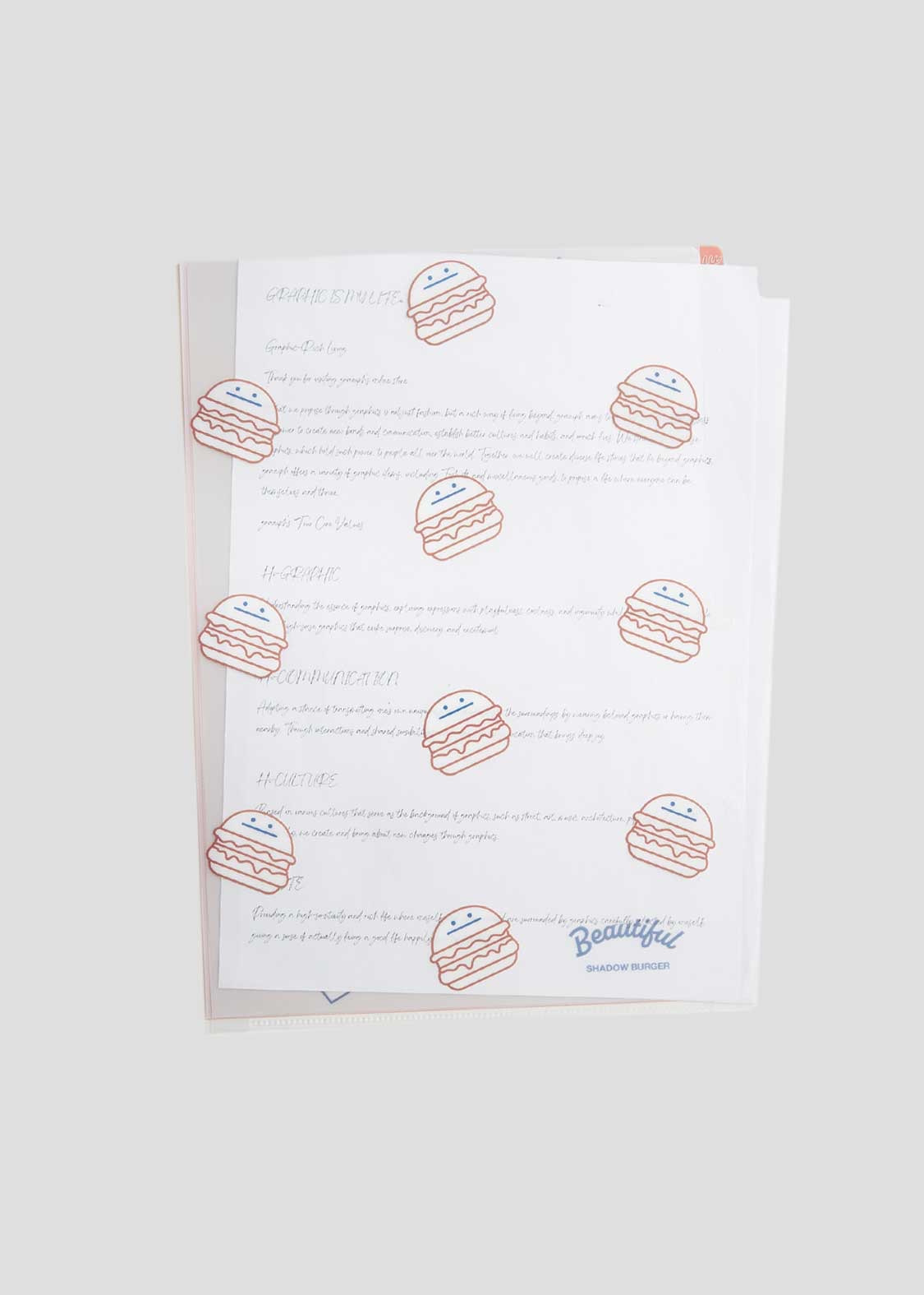 📦訂購 日本限定 graniph Beautiful Shadow A4 File 三層袋透明文件夾 