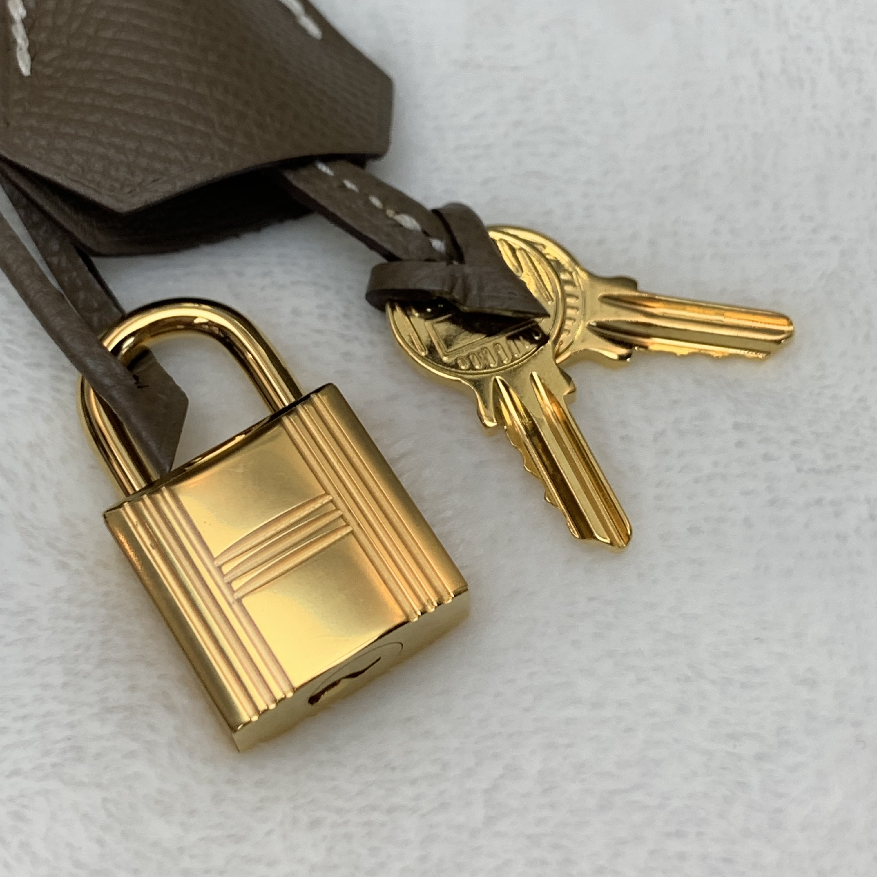 Full set Hermes Birkin30 大象灰金扣 Y刻印