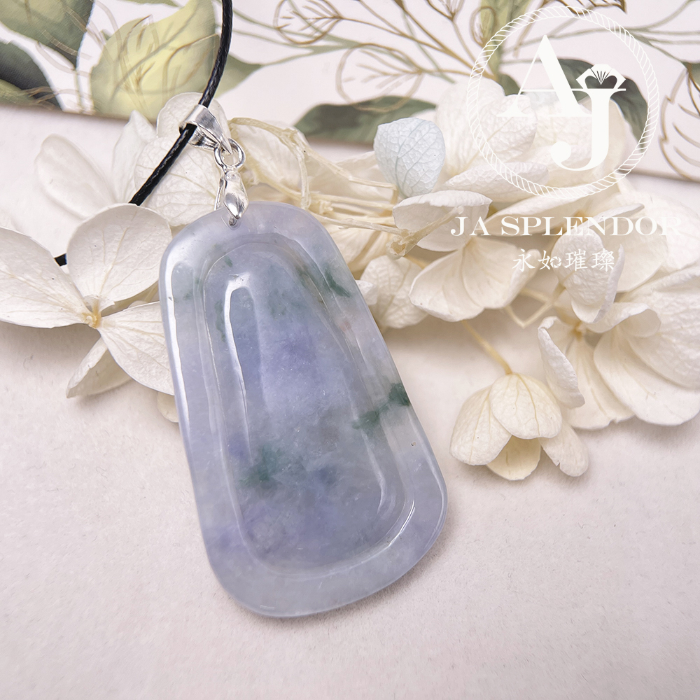 JN-758 天然翡翠A玉 冰種莫奈花園一路（鹿）發/梅花鹿吊墜