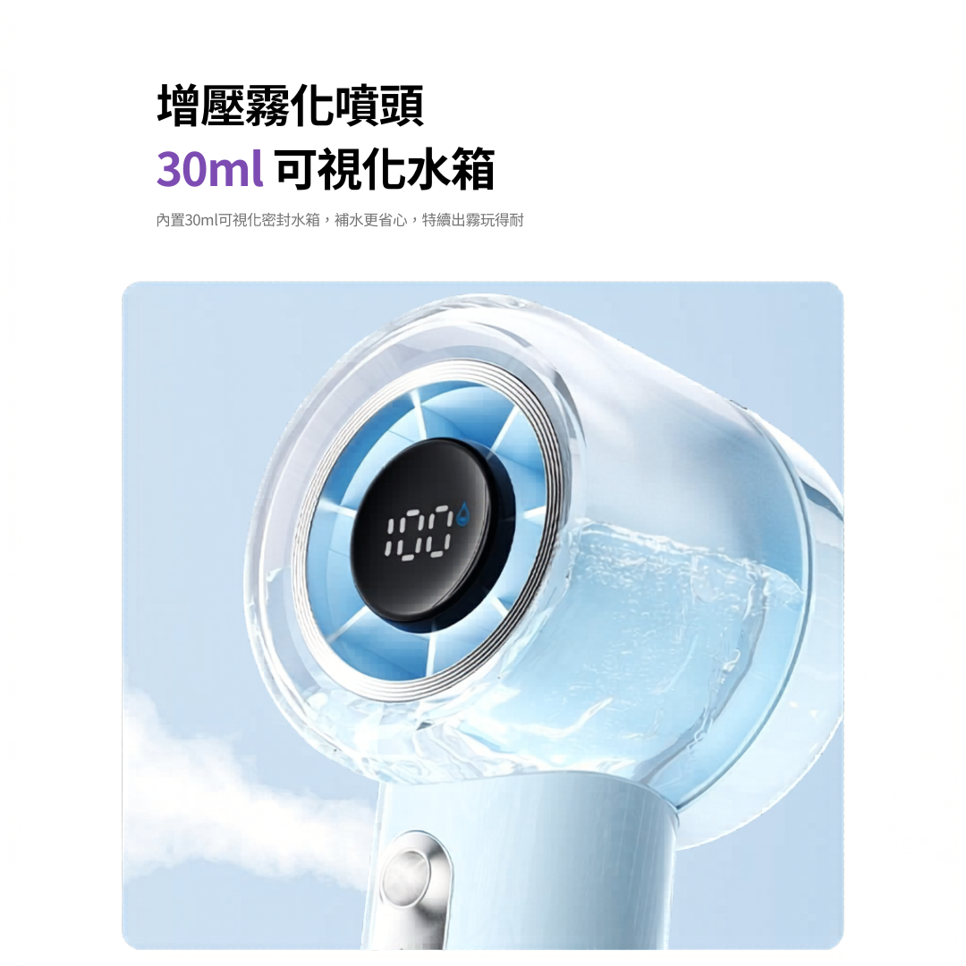 夏日救星: 噴霧小風扇 (牛乳白) [預計 : 6月中至尾發貨]