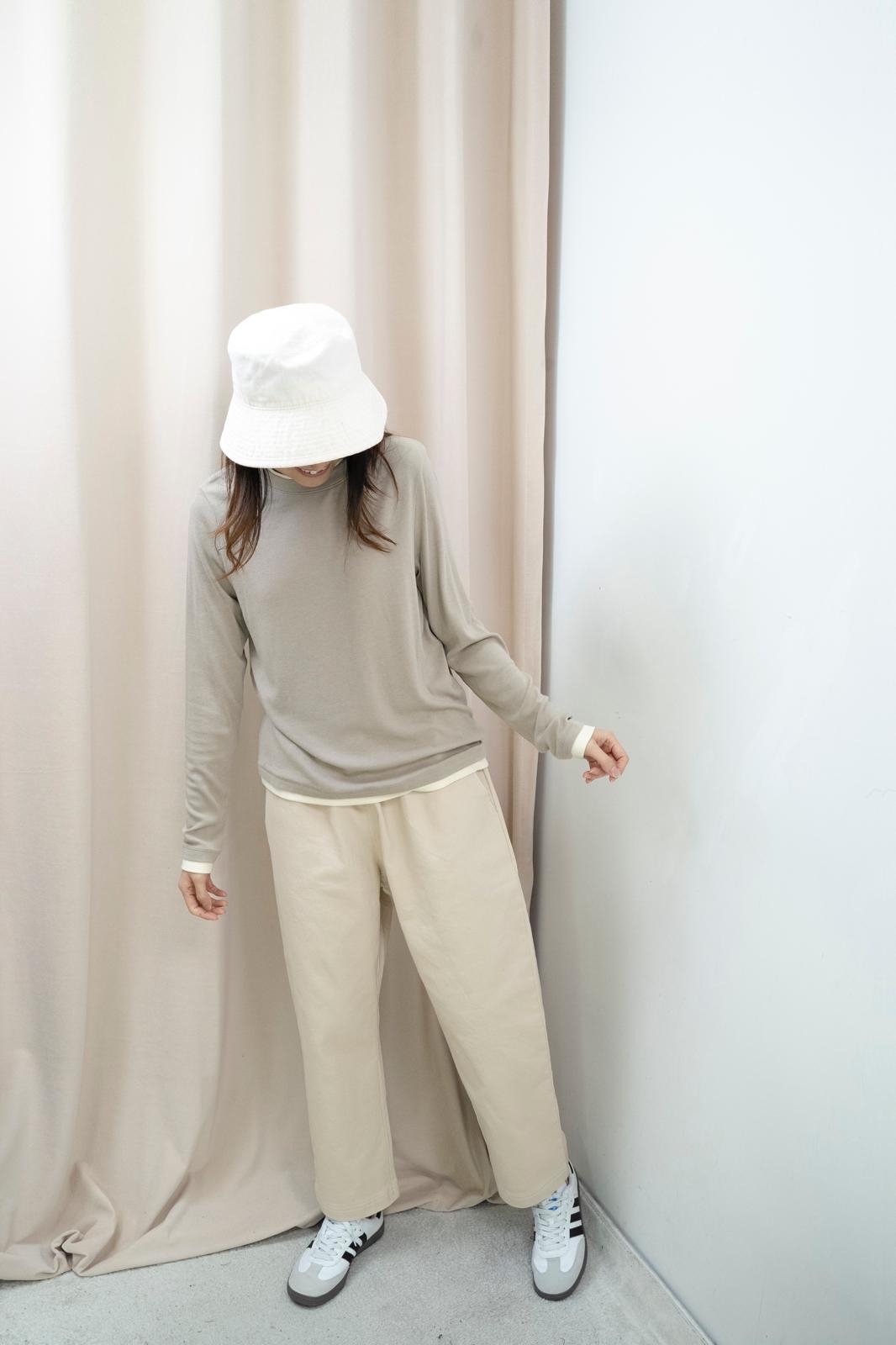 明線修腿休閒褲（2色）