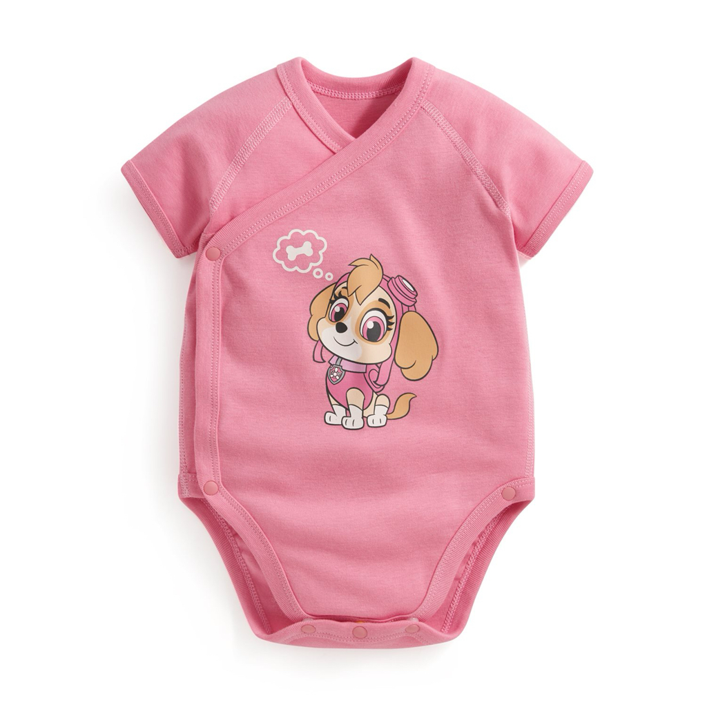 💚預訂 台灣直送💚四色Paw Patrol汪汪隊立大功系列人物印花純棉短袖包屁衣