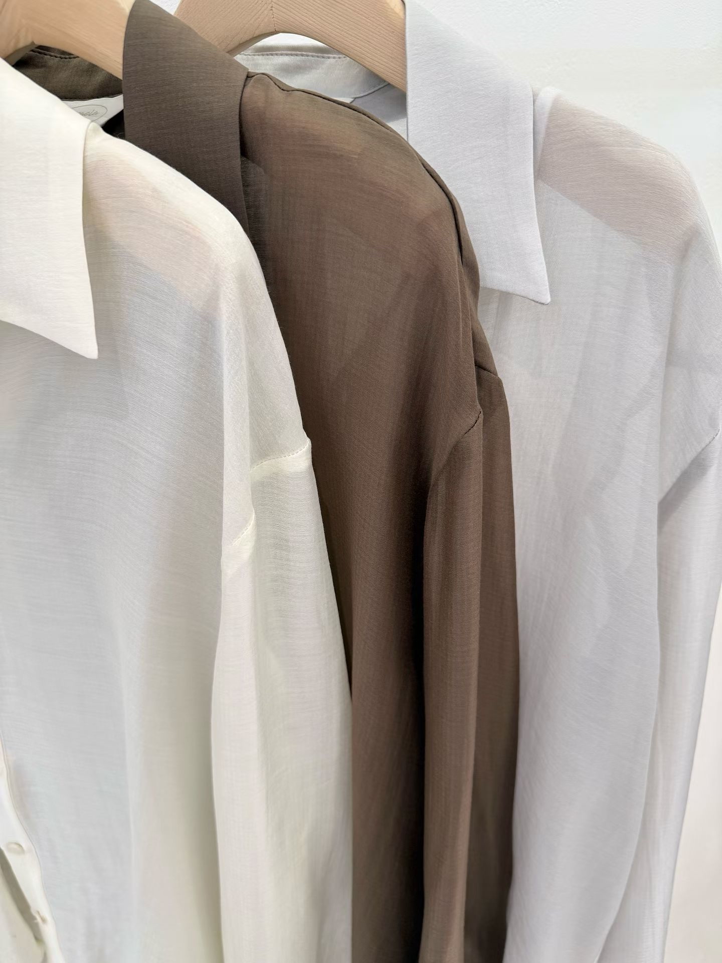 天絲側扣防曬恤衫