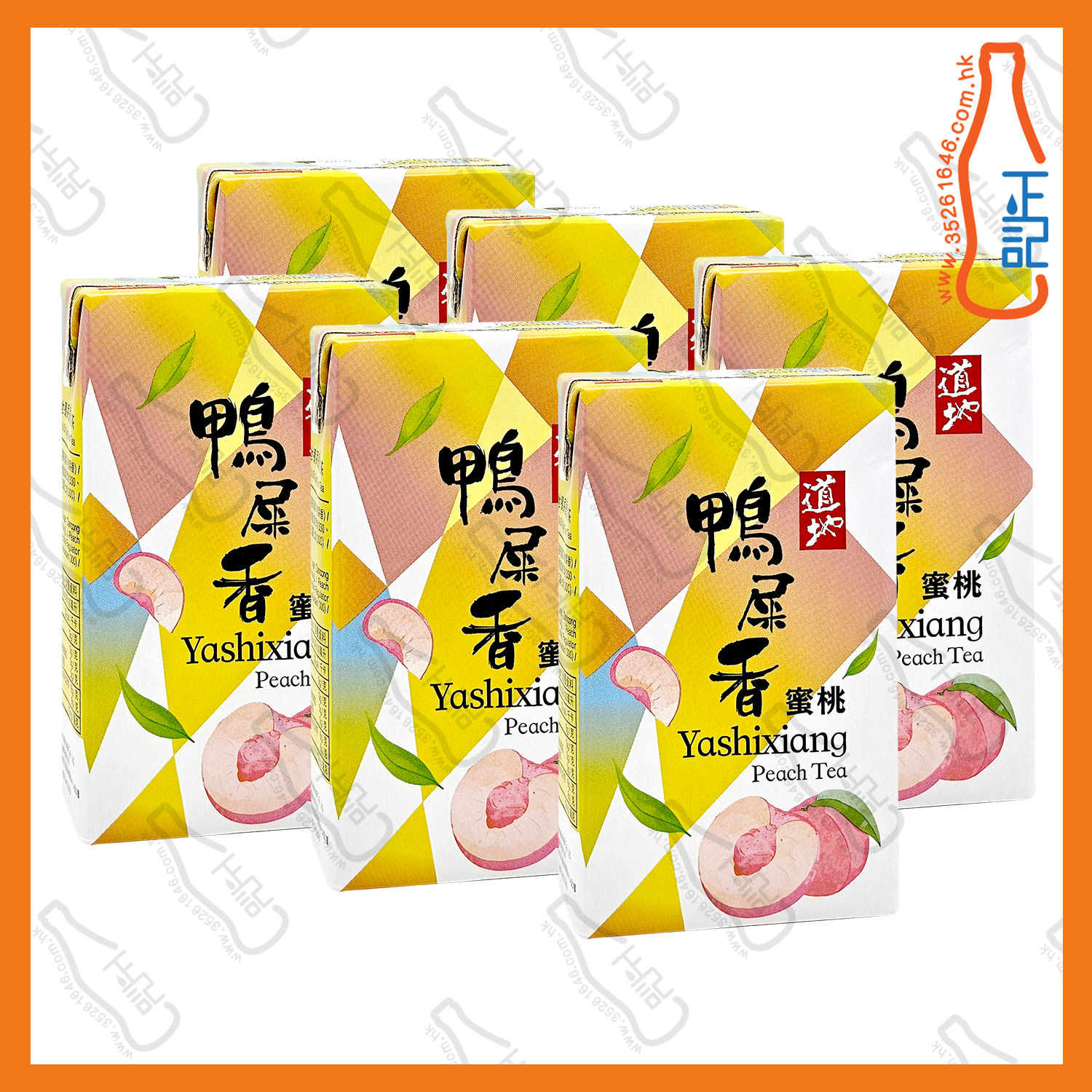 ==(紙包)道地 鴨屎香蜜桃茶 250ml x 6包 /排