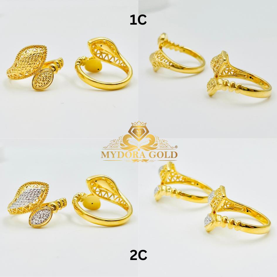 MYDORA Cincin Ratu Lattice Oval (5G) l EMAS 916/22K