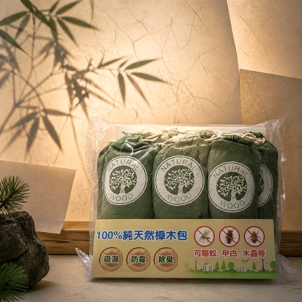 🌫潮濕天氣必備 天然樟木榕吸濕驅蟲包（6個包裝）🪳🐜