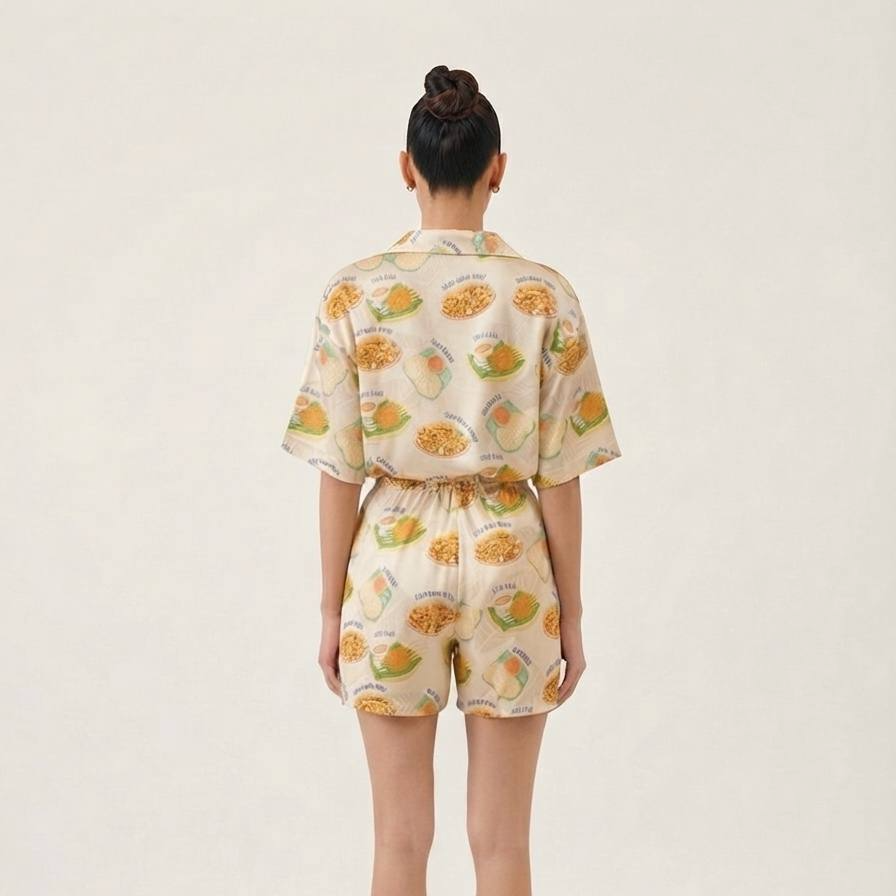 T6340 - Malaysian Food Blouse