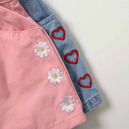 🆕【⭐訂購⭐】🇯🇵日本直送🌀心心 / 花朵刺繡 短褲［5款選］🌀 [ELBA-0145][260315]