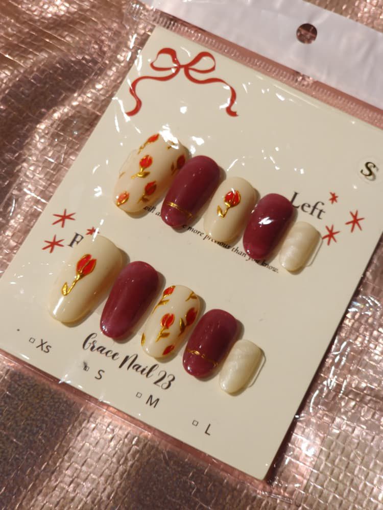 Velvet Rose Handcrafted Press-On Nails