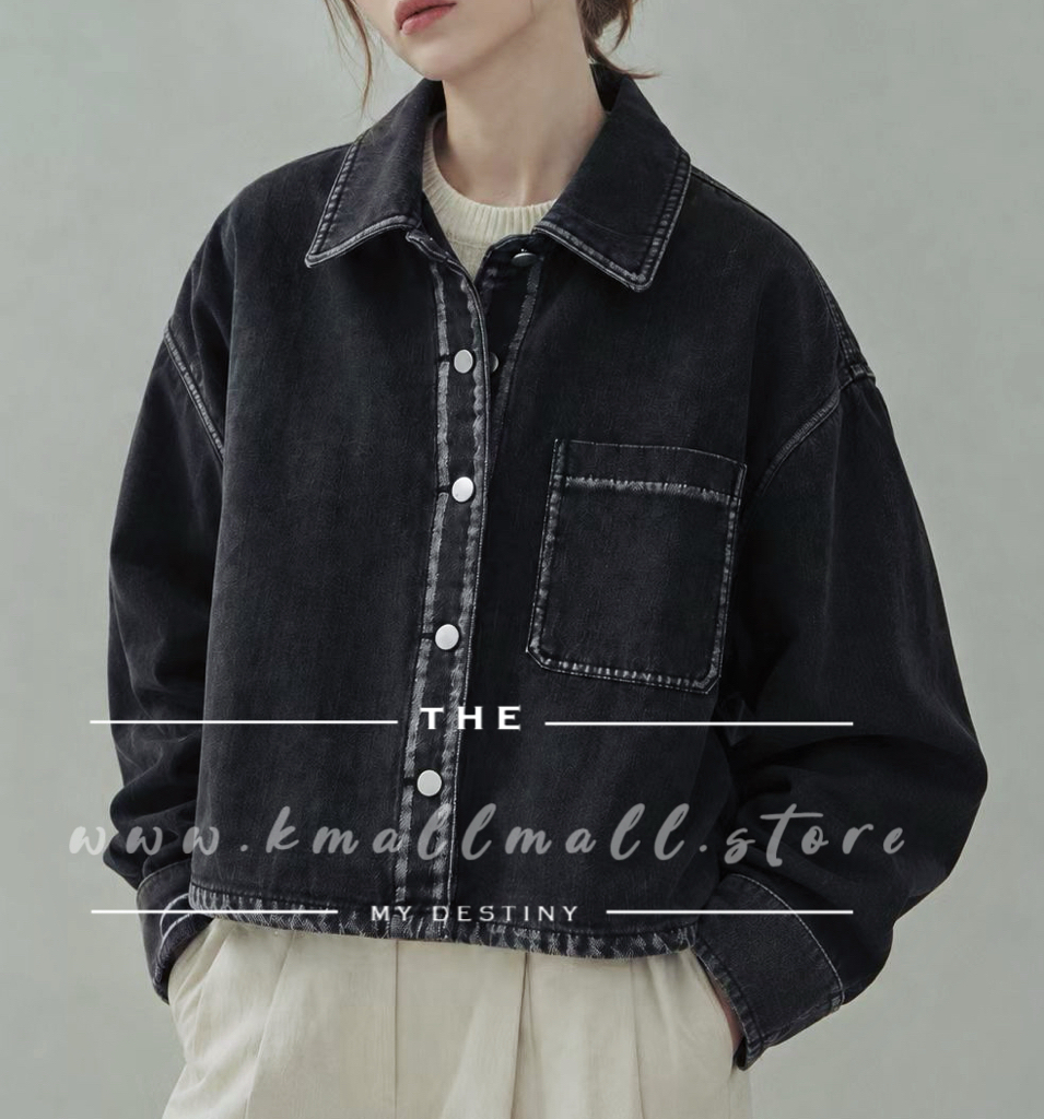 🍁正秋限定🍁 洗水牛仔外套/Top
