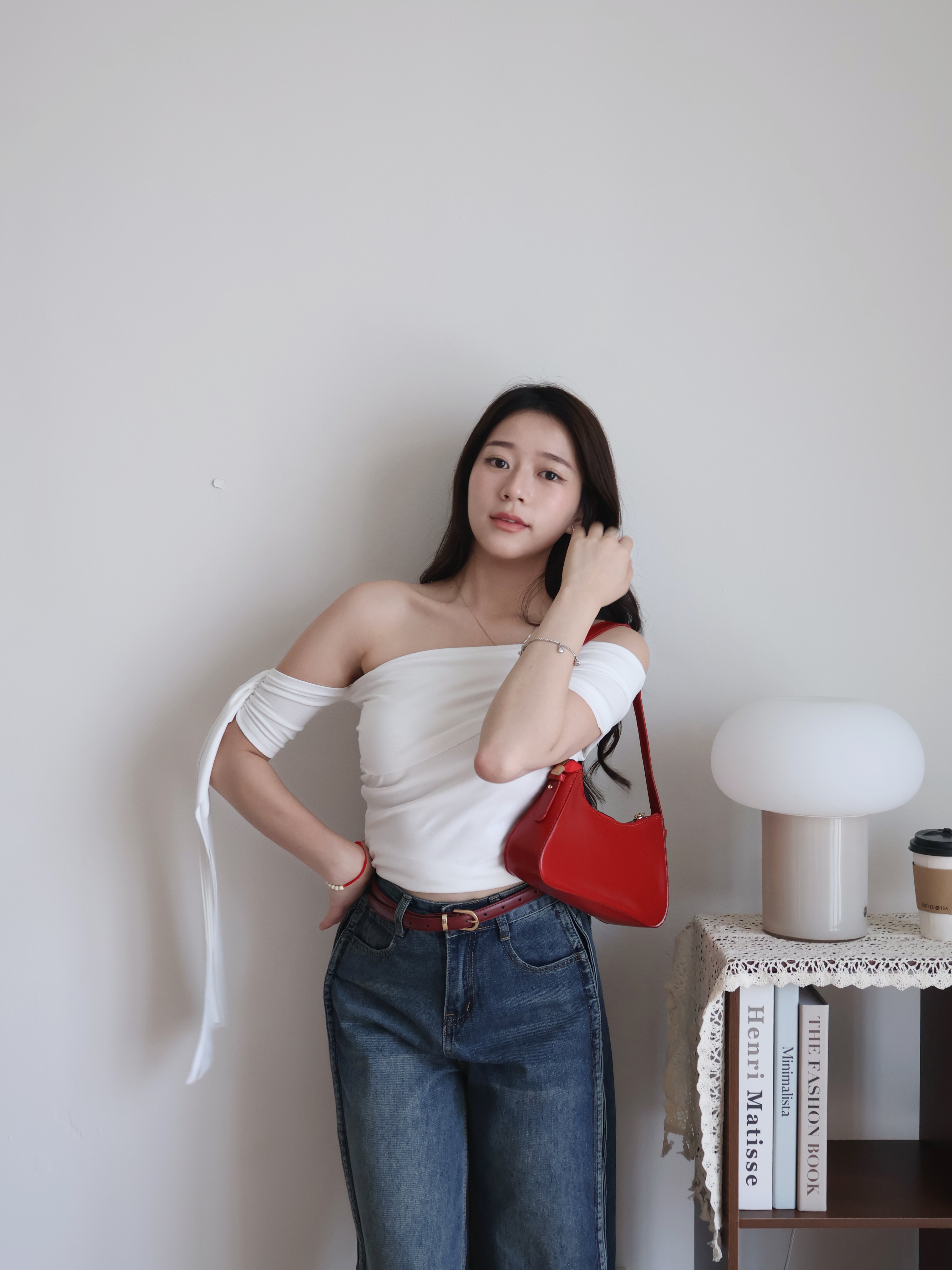 Arthur Off Shoulder Shirt | White