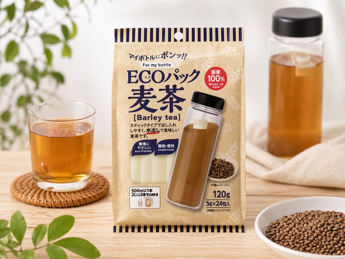 日本直送  日本 OSK ECO Pack 萬用麥茶 24 袋入
