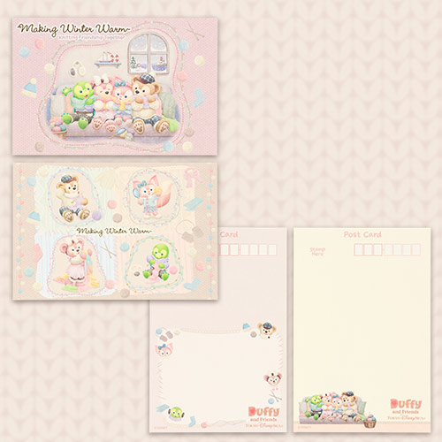 【預訂】TDR Duffy & Friends Winter Program - postcard & sticker set