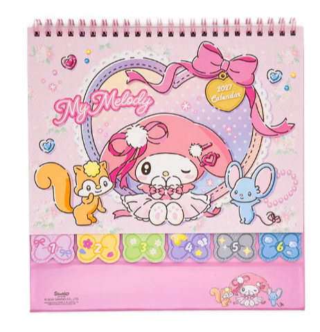 MY MELODY 2027年 座檯月曆 