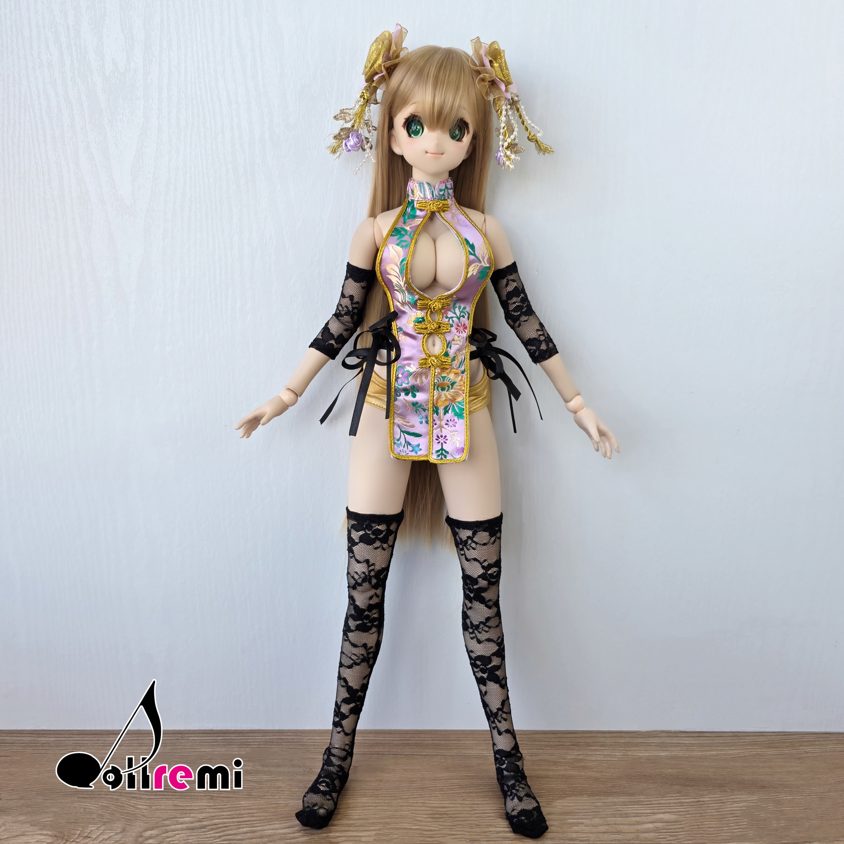 【dollremi】(DD0916) 性感露胸旗袍 Sexy low-cut Cheongsam