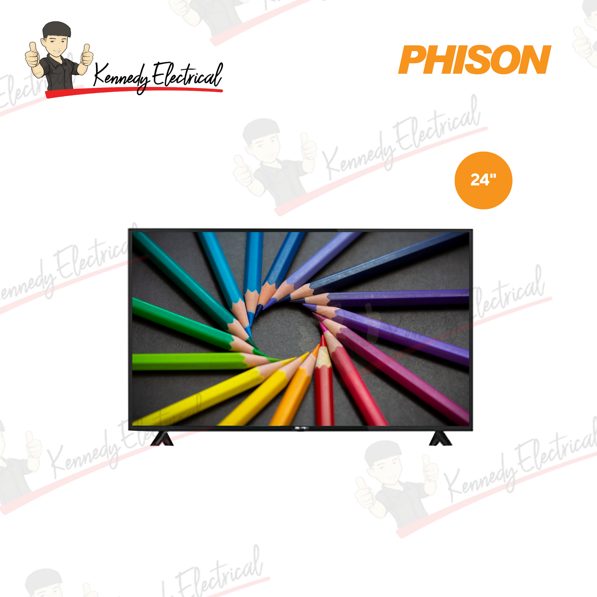 Phison 24" HD LED TV Thick Bezel PTV-E2400T2